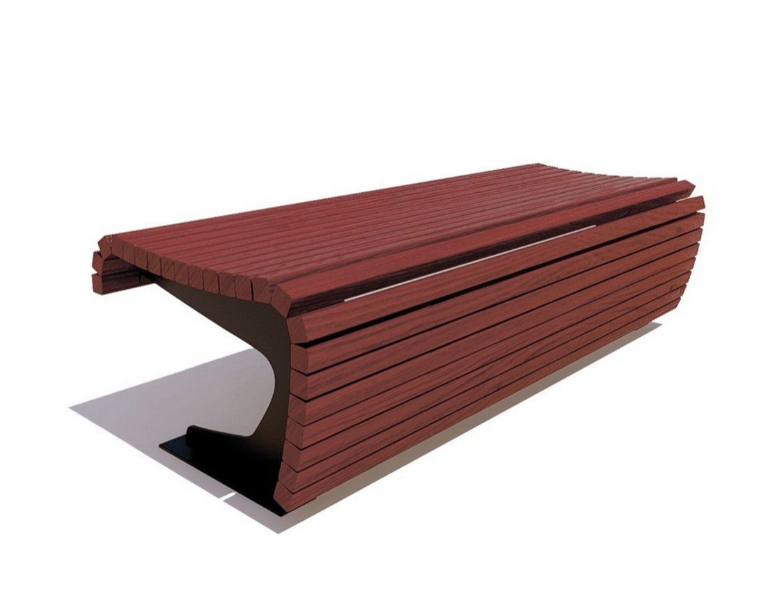 Банкетка Сквер, Лиственница - вид 5