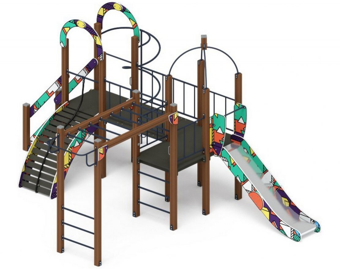 Детская игровая площадка Лаборатория веселья-5 (цветная) - вид 4