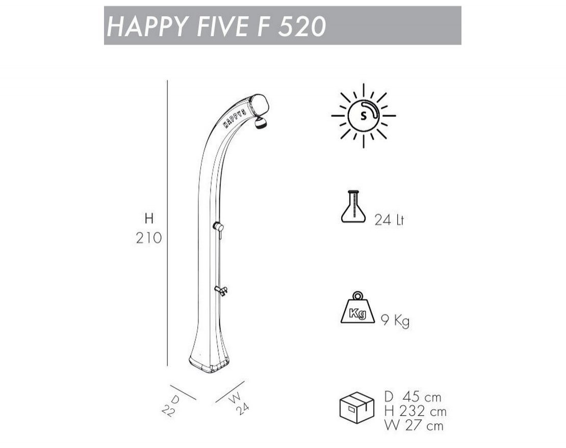Душ солнечный Happy Five F 520 - вид 2