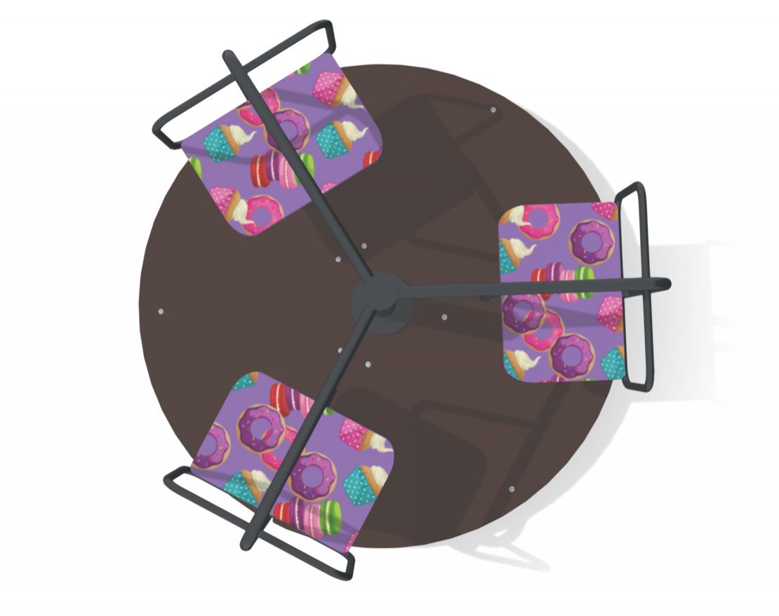 Карусель с шестью сиденьями TORUDA Лакомка 06052 - вид 3