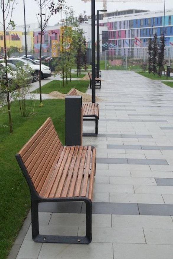 Скамейка чугунная Краков 0.6 м - вид 4