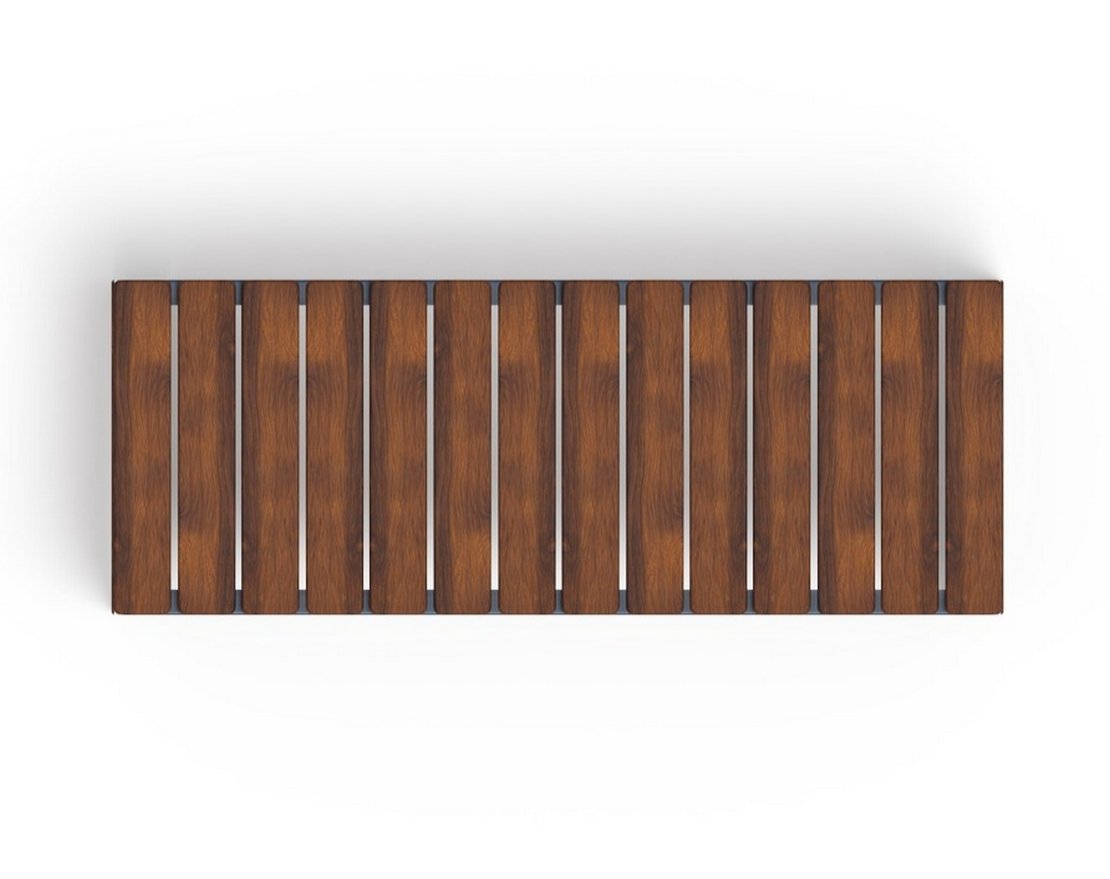 Скамья Элементарно-2 (темный дуб) - вид 2