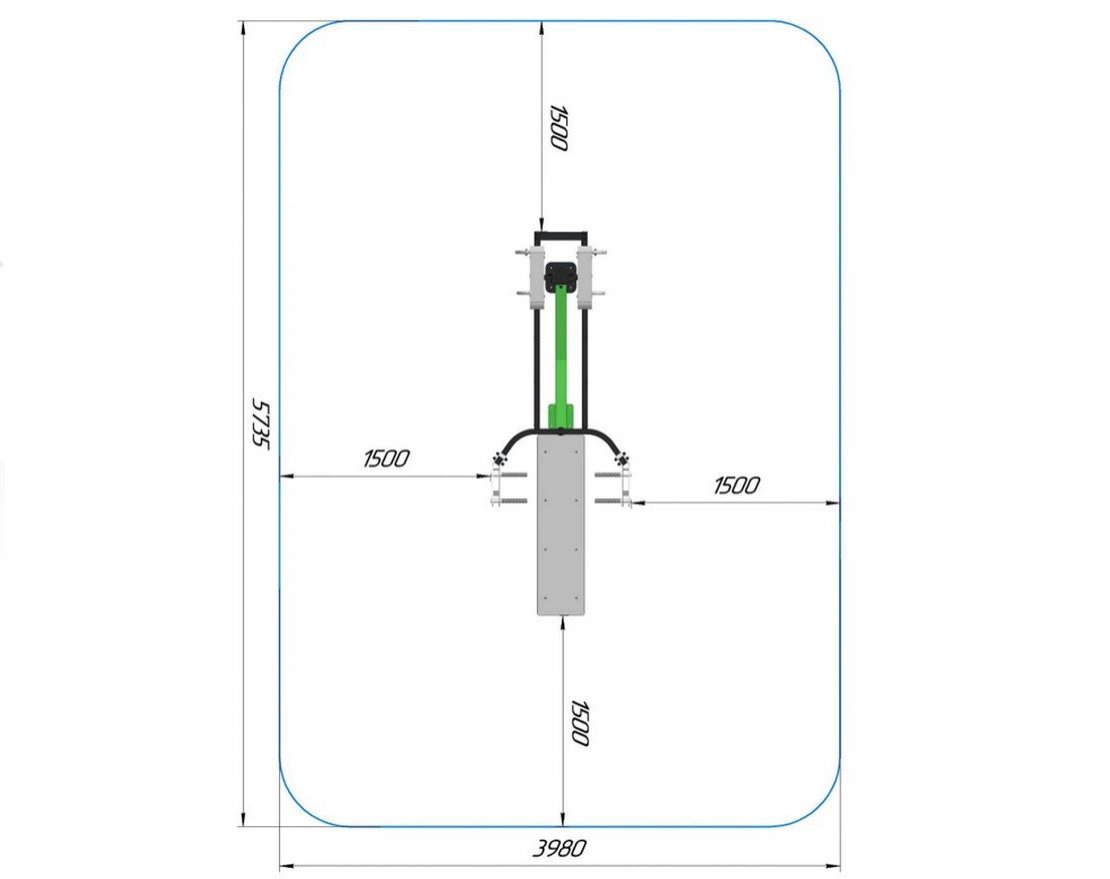 Уличный силовой тренажер Королевская стать - вид 4