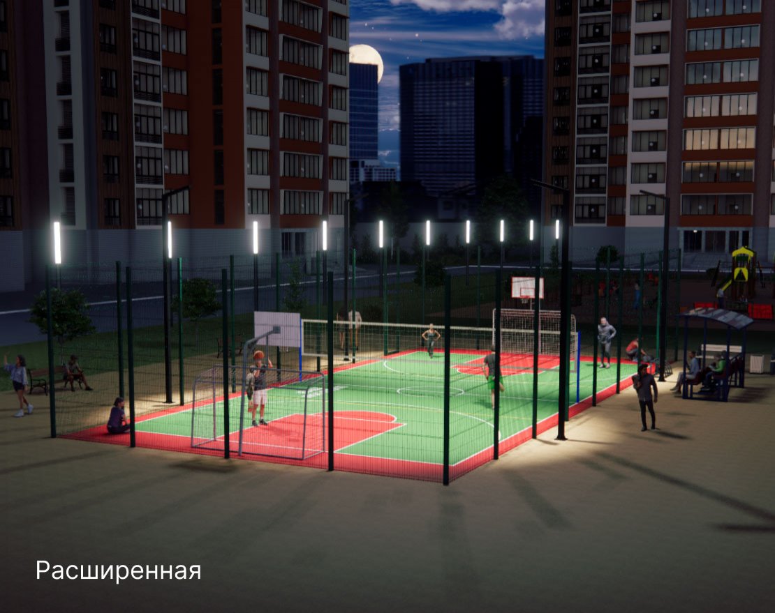 Универсальная спортивная площадка TORUDA SP-3 (21х10, игровое поле 18х9) - вид 3
